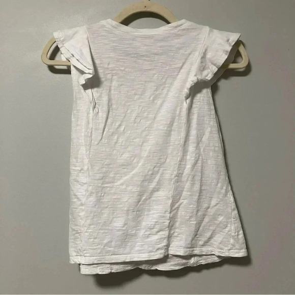 Cinq à sept 5 à 7 White  Cotton ruffle top - Picture 2 of 4